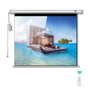 پرده پروژکتور ۱۲۰ اینچ ریموتی کرونی | CRONY 120 Inch 4:3 Projector Screen Home Automatic Remote Control