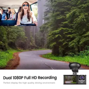 دوربین سه گانه ثبت وقایع کرونی|CRONY S11 Three-Camera 1920*1080 dashcam Driving Recorder