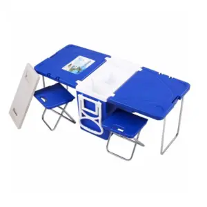 صندلی و میز پیک نیک چند منظوره به همراه یخدان برند کرونی | CRONY 28L two-chair Multi-function picnic table with cooling incubator