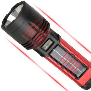 چراغ قوه شارژی (با قابلیت شارژ خورشیدی) برند کرونی | CRONYSolar Energy Flashlight W5121A