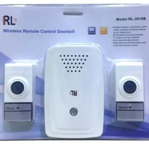 زنگ درب بیسیم دو عددی برند کرونی | Crony RL-3918B Wireless Digital Doorbell Loudly and Clear Voice