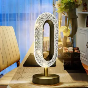 چراغ رو میزی تزئینی سه حالته کرونی | CRONY Crystal Table Lamp Three-color