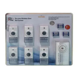 زنگ درب بیسیم شش عددی برند کرونی | Crony RL-05060 doorbell 6in1 doorbell The Six Zone Wireless Door Bell