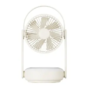 پنکه رو میزی به همراه چراغ ال ای دی برند کرونی | CRONY WT-F62 Outdoor Fan With LED lighting