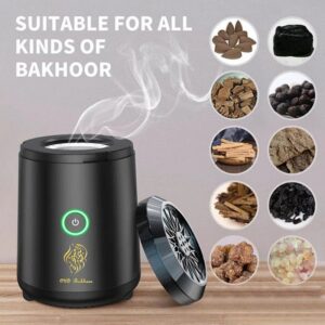 دستگاه بخور عود عربی قابل شارژ برند کرونی | CRONY BK-18 Bukhoor Mini Oud Incense Bukhoor Burner Rechargeable